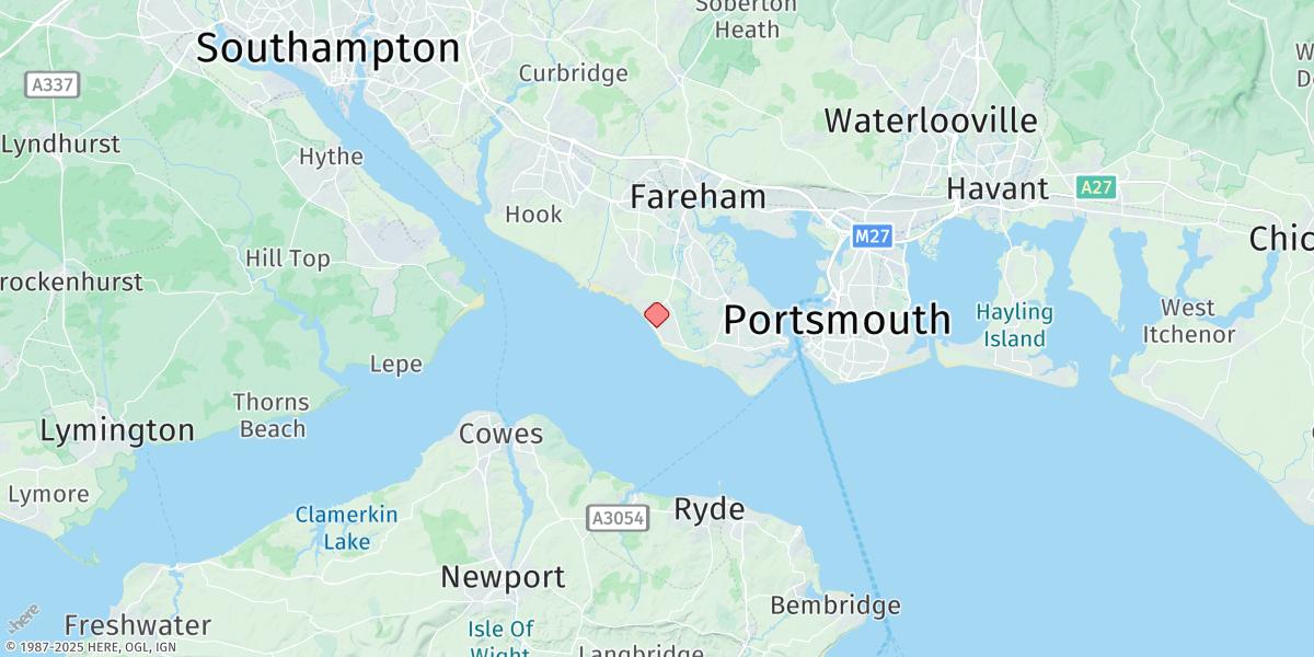 Map of Lee-on-the-solent