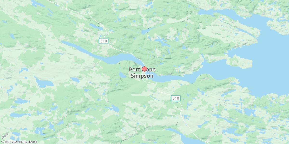 Map of PORT HOPE SIMPSON