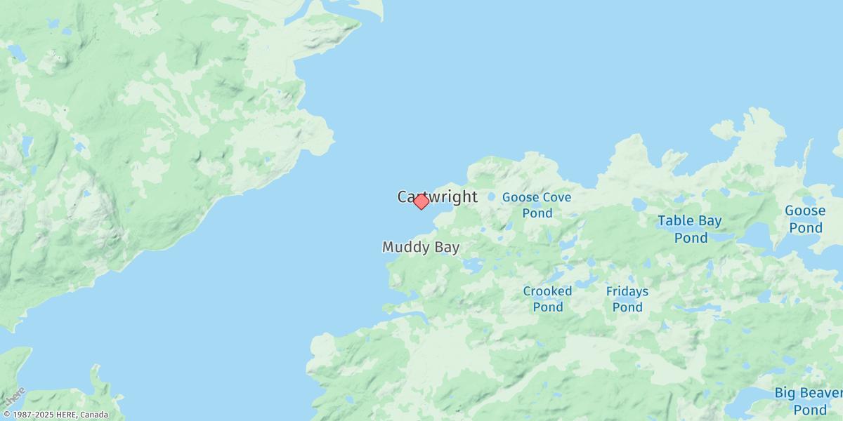 Map of CARTWRIGHT