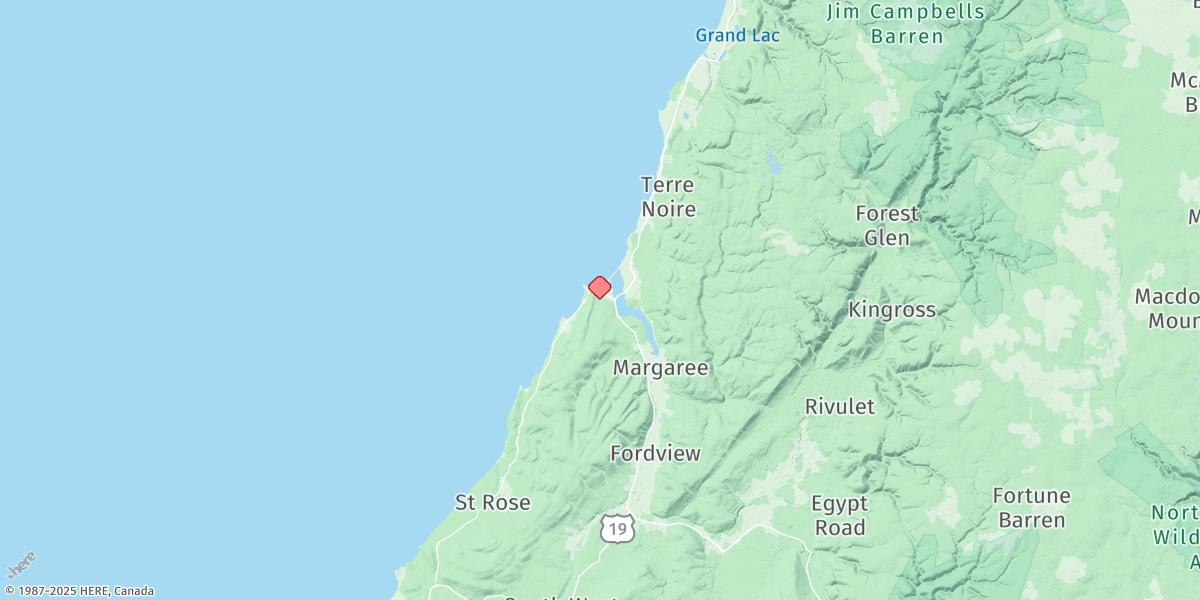 Map of MARGAREE TRAILER