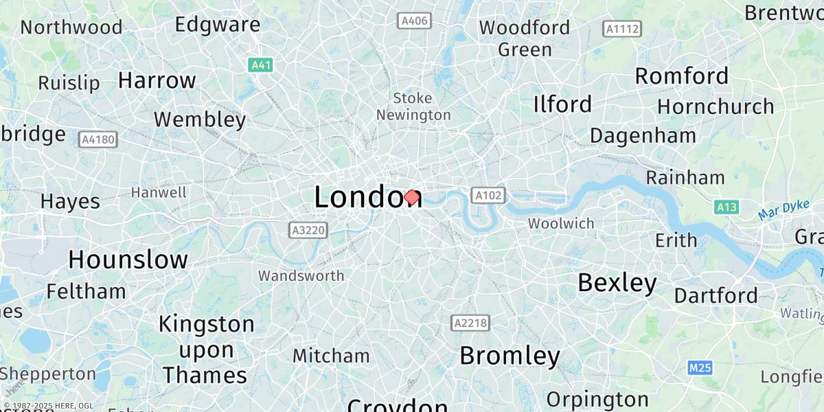 Map of London Bridge (Tower Pier)