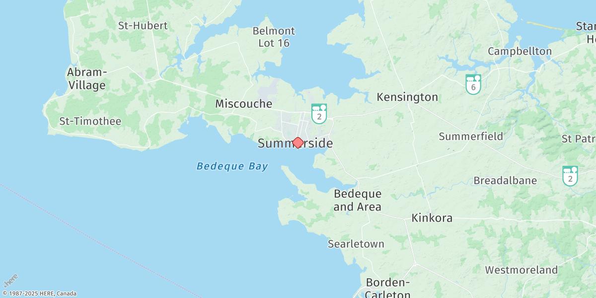 Map of SUMMERSIDE