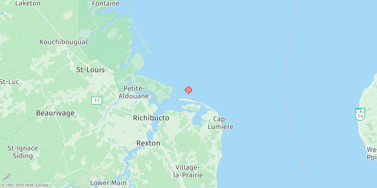 Map of RICHIBUCTO BAR
