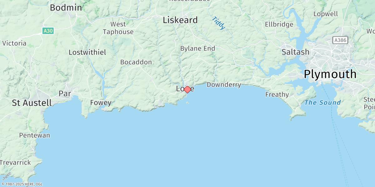 Map of Looe