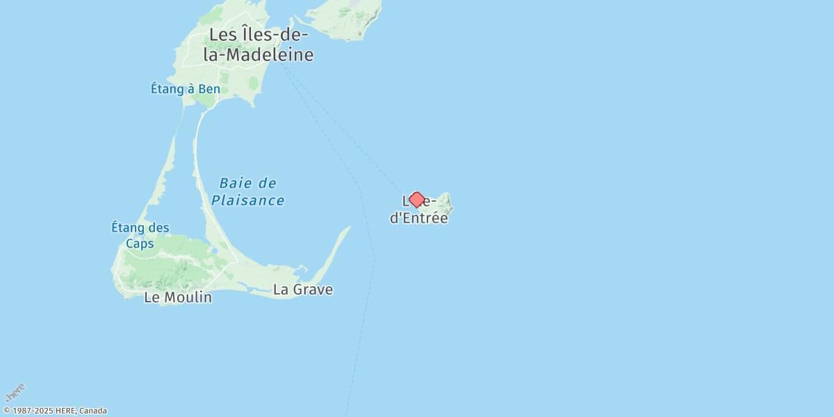 Map of Île d'Entrée