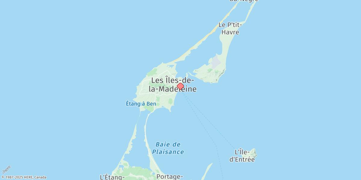 Map of Cap-aux-Meules