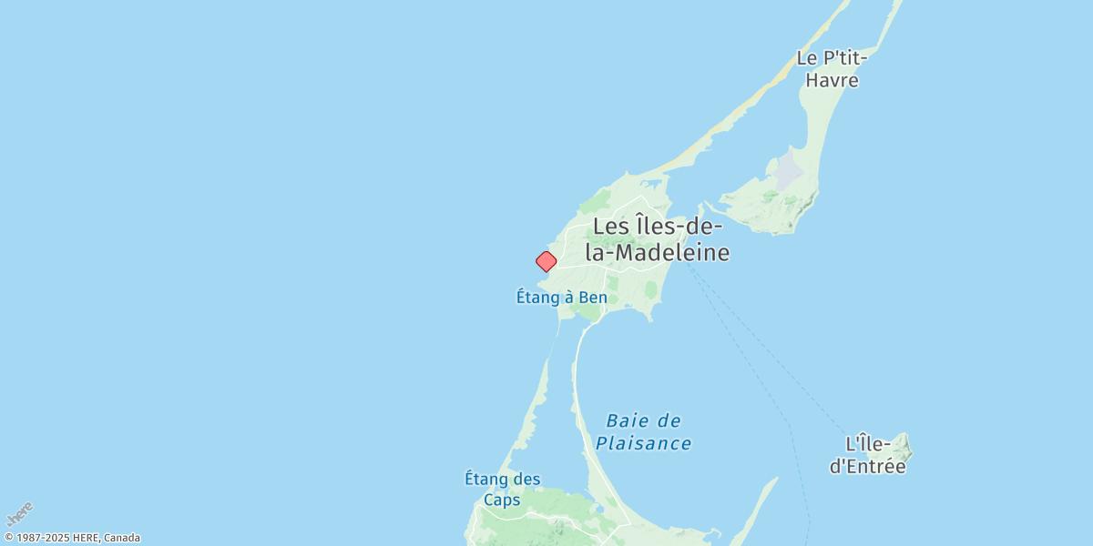 Map of L'Étang-du-Nord