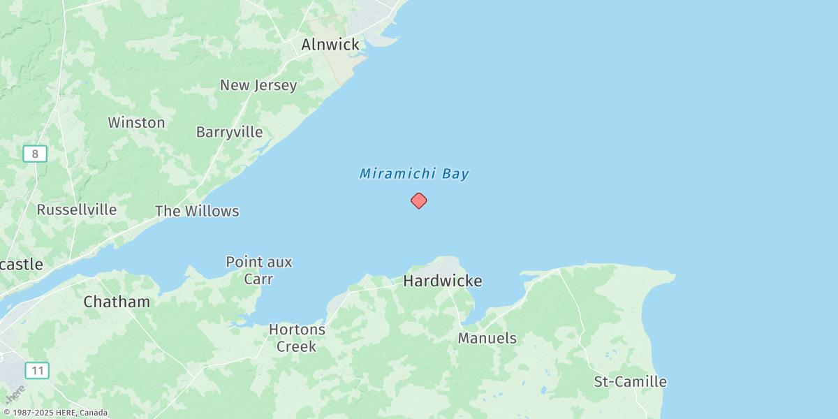 Map of FOX ISLAND RANGE LIGHT