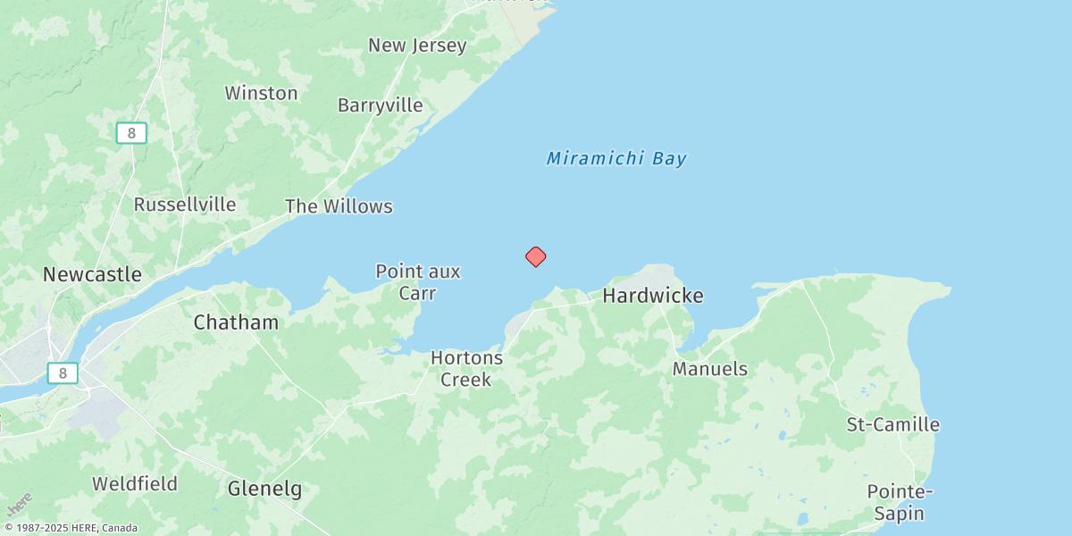 Map of BAIE DU VIN ISLAND