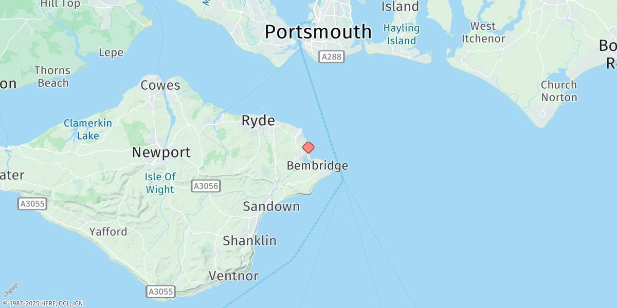 Map of Bembridge Approaches