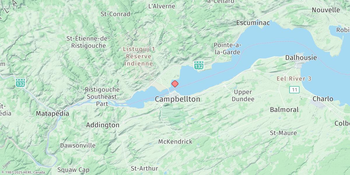 Map of CAMPBELLTON