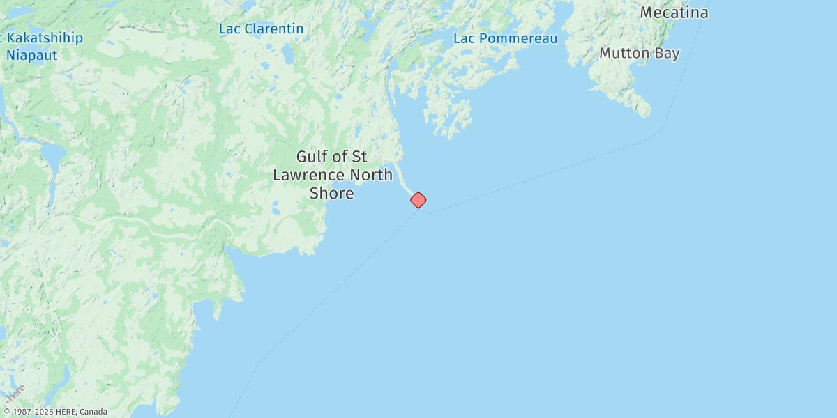 Map of Tête-à-la-Baleine