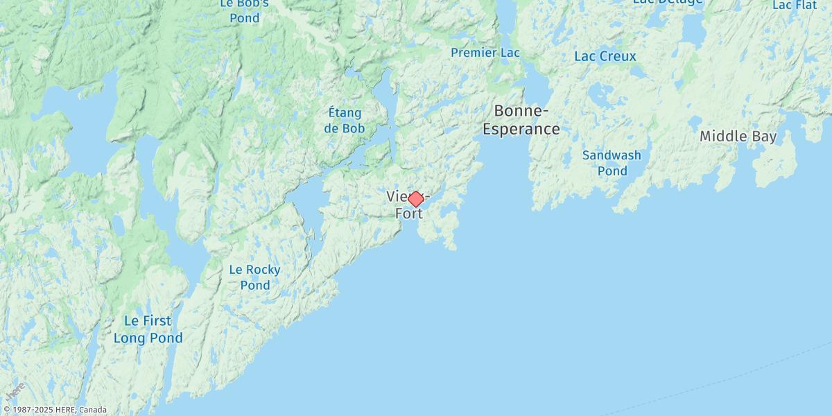 Map of Vieux-Fort