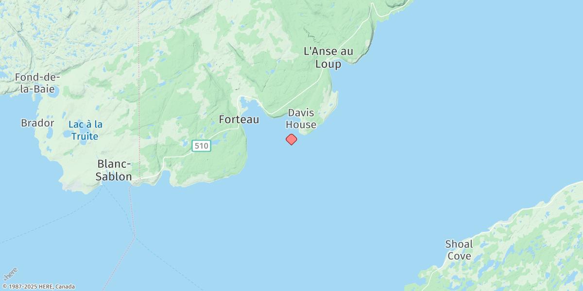 Map of FORTEAU BAY