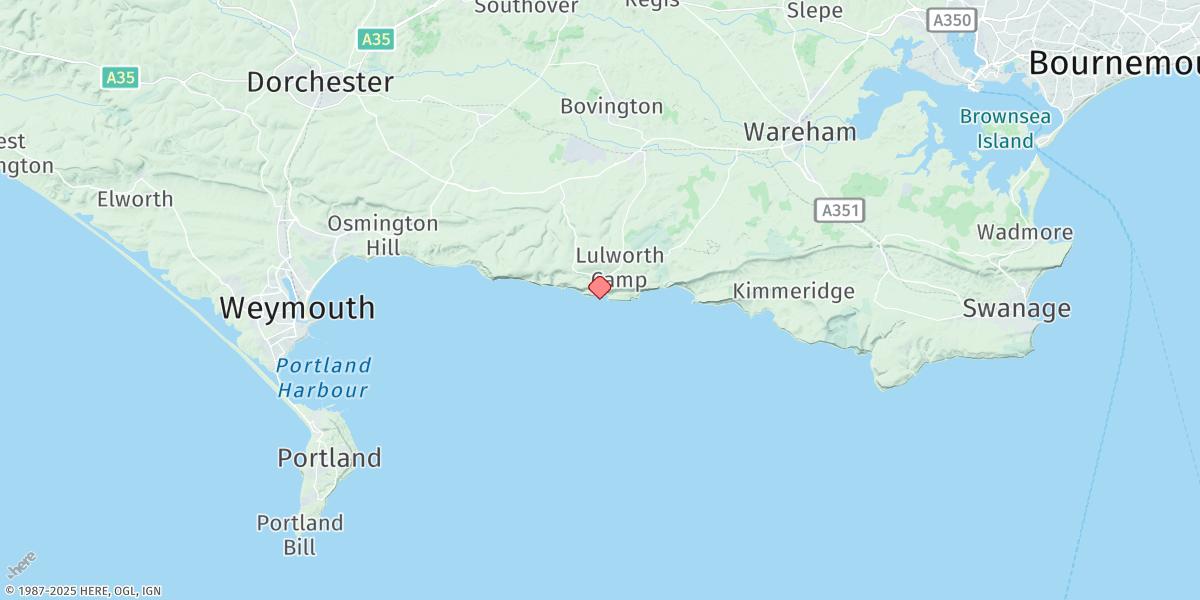 Map of Lulworth Cove