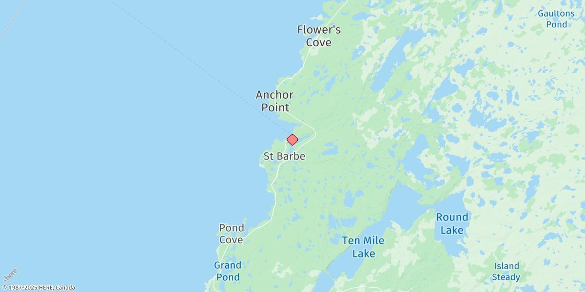 Map of St Barbe