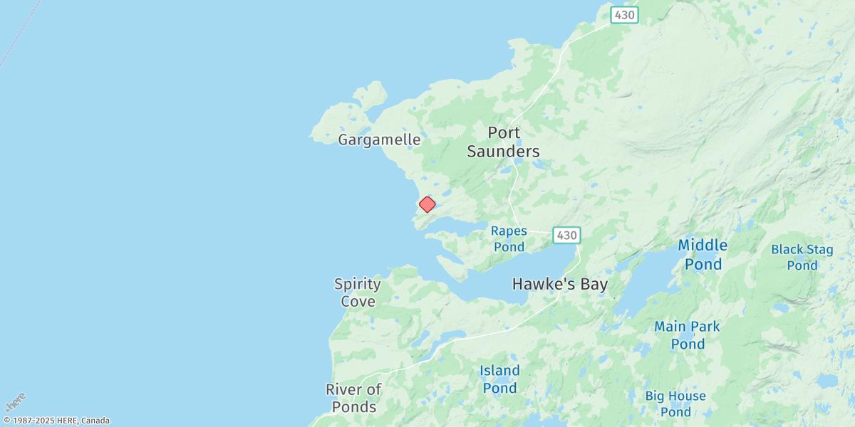Map of PORT SAUNDERS