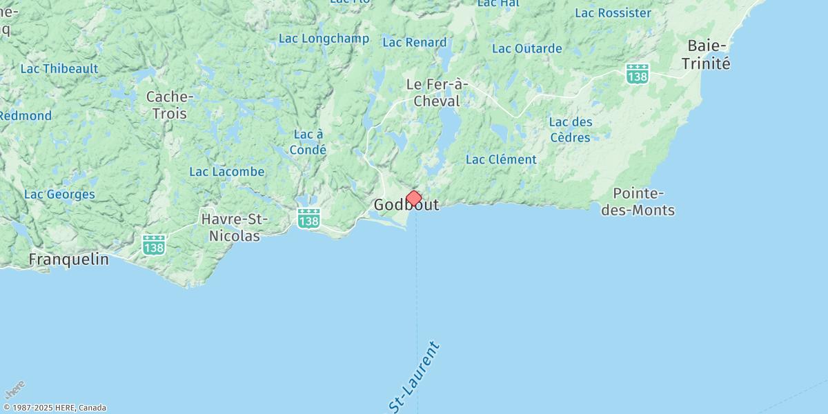 Map of Godbout