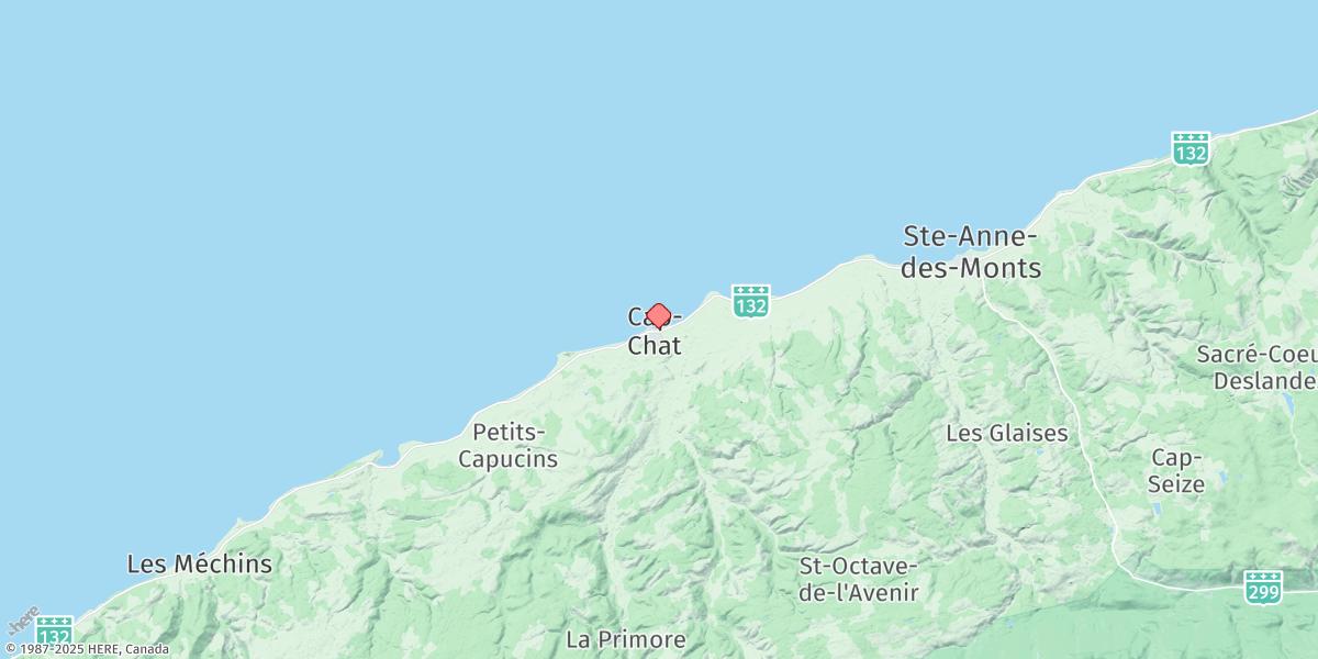 Map of Cap-Chat