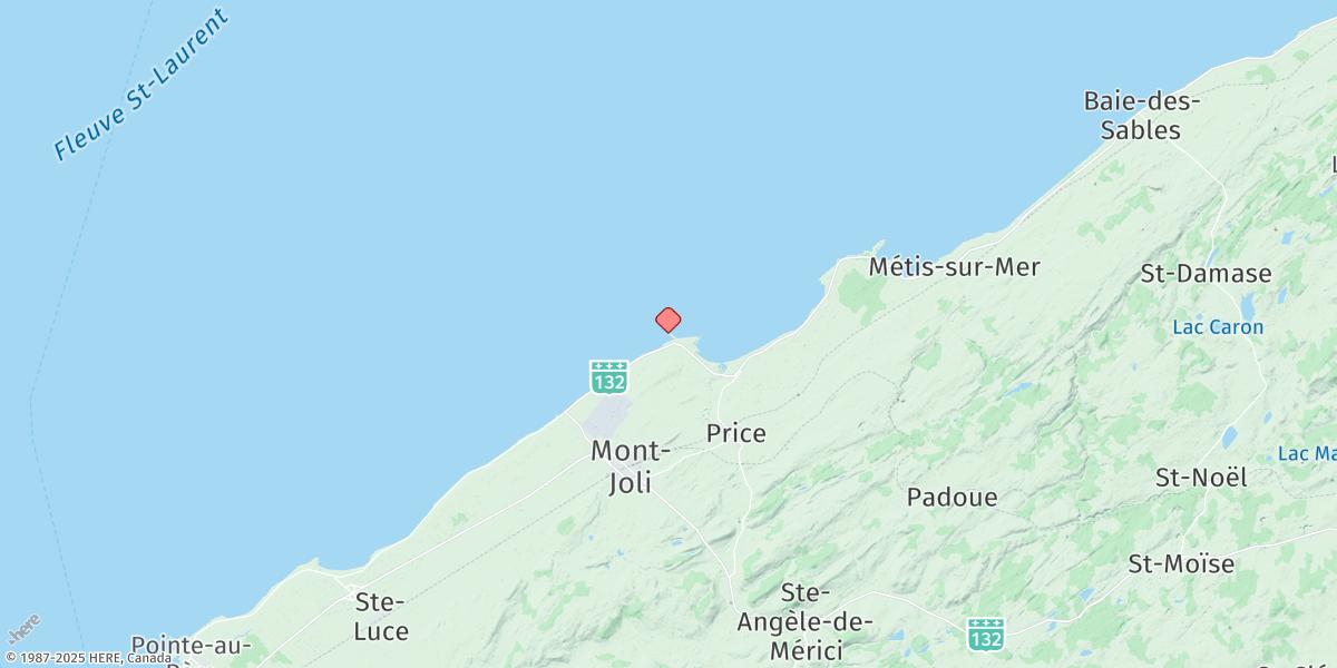 Map of Pointe aux Cenelles