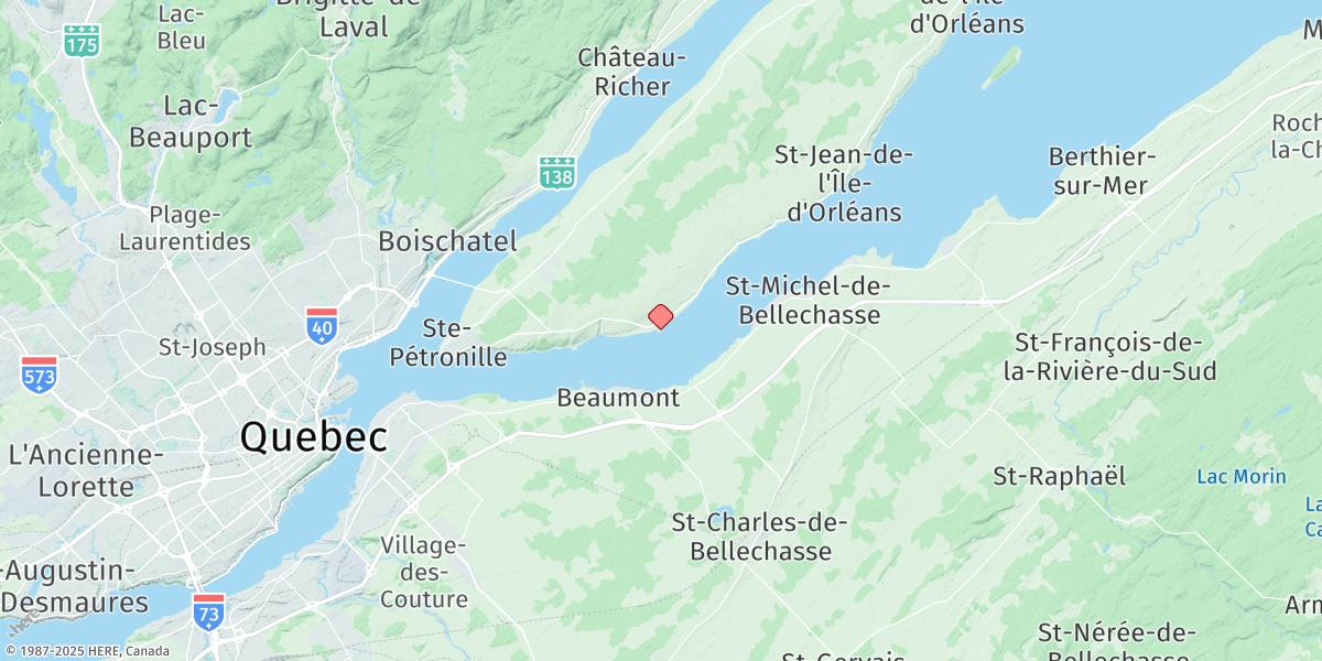 Map of Saint-Laurent I.O.
