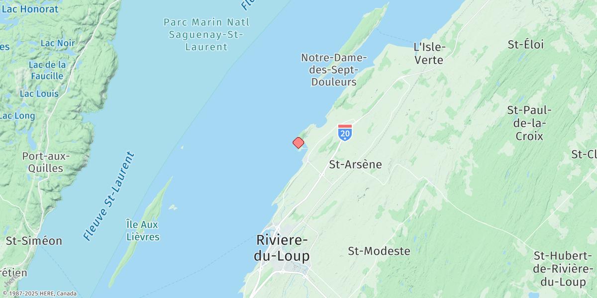Map of Gros-Cacouna