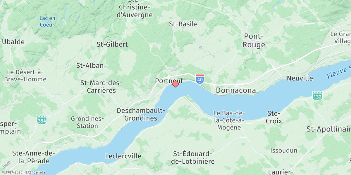 Map of Portneuf