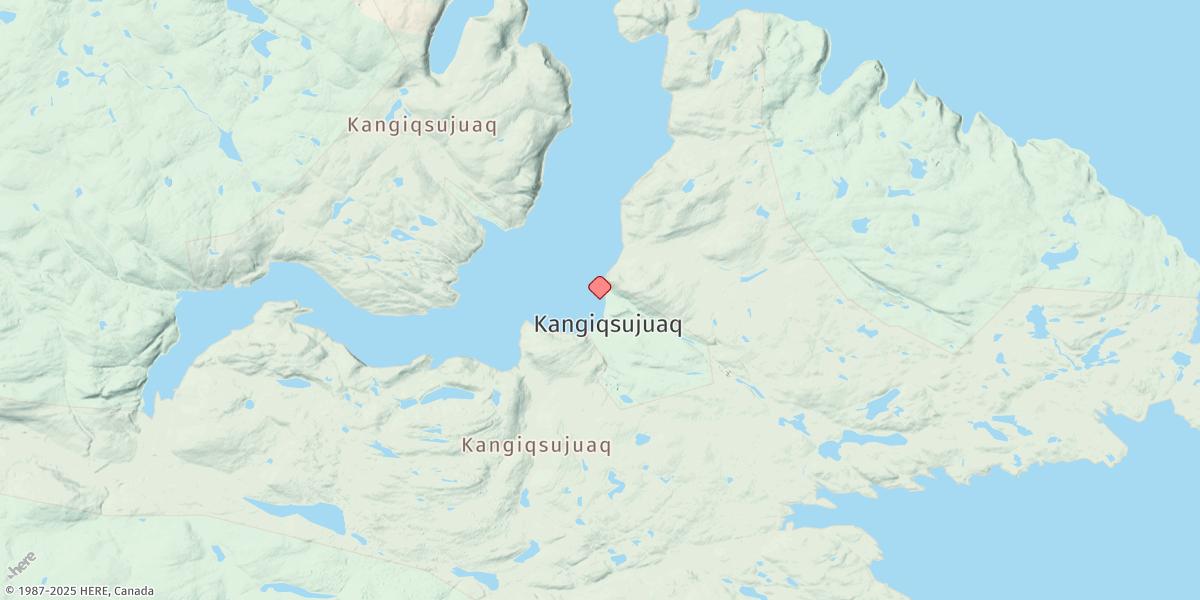 Map of Kangiqsujuaq