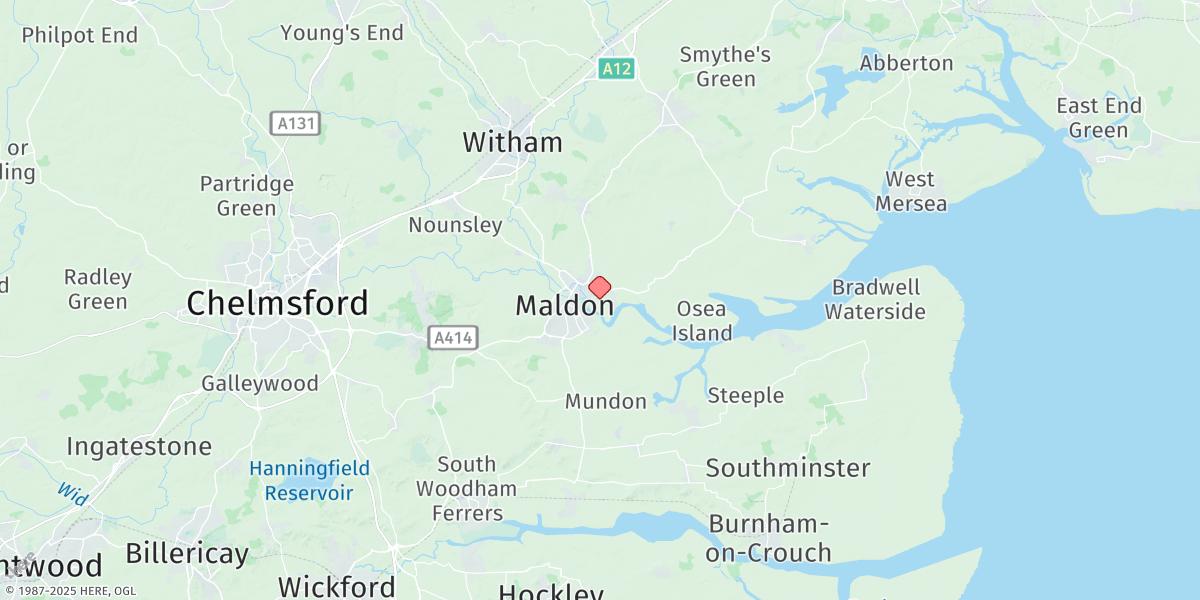 Map of Maldon