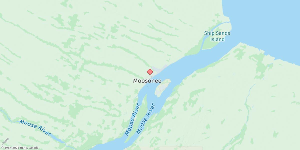 Map of Moosonee