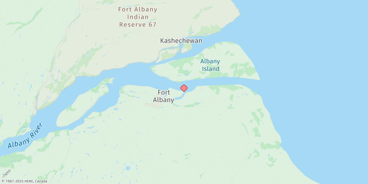 Map of Fort Albany