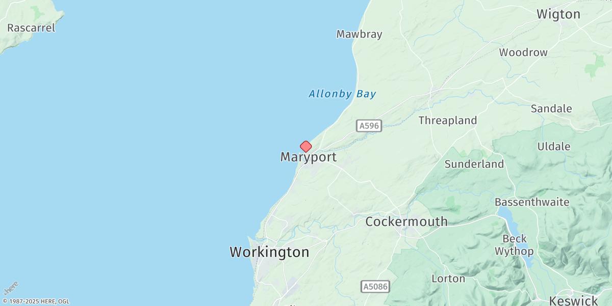 Map of Maryport