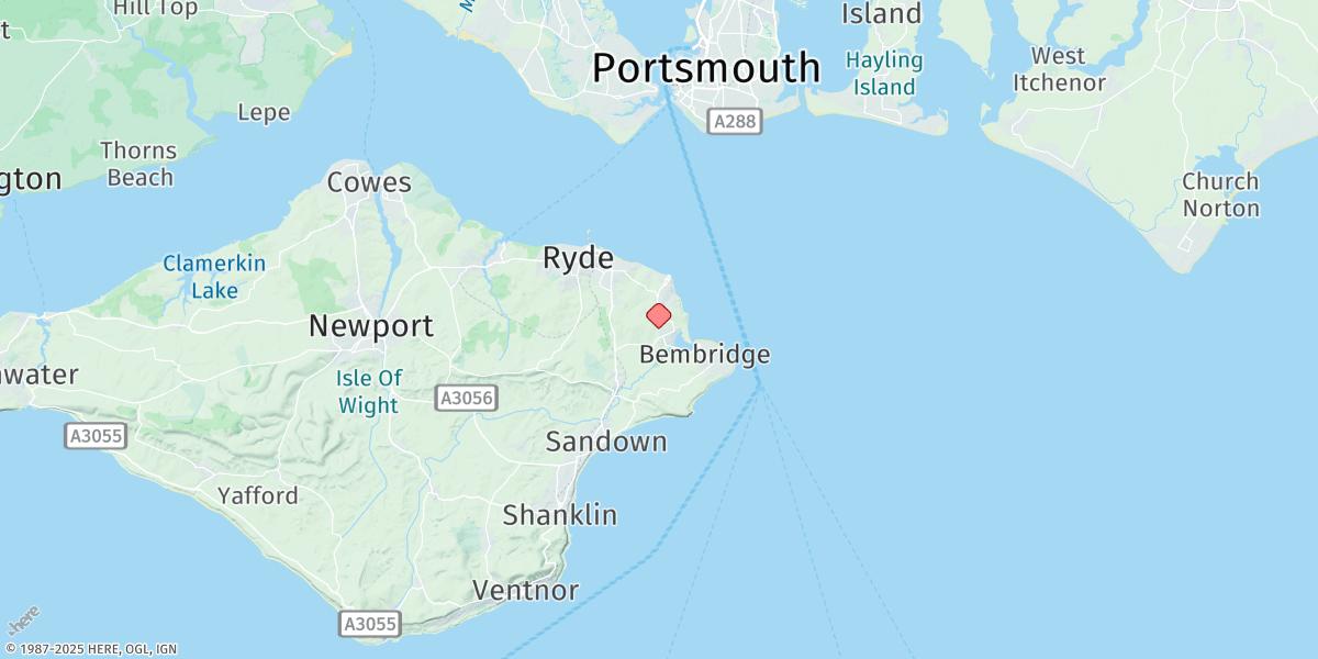 Map of Bembridge Harbour