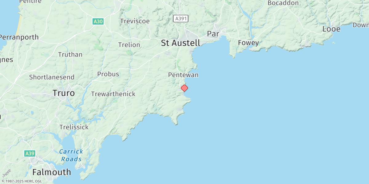 Map of Mevagissey