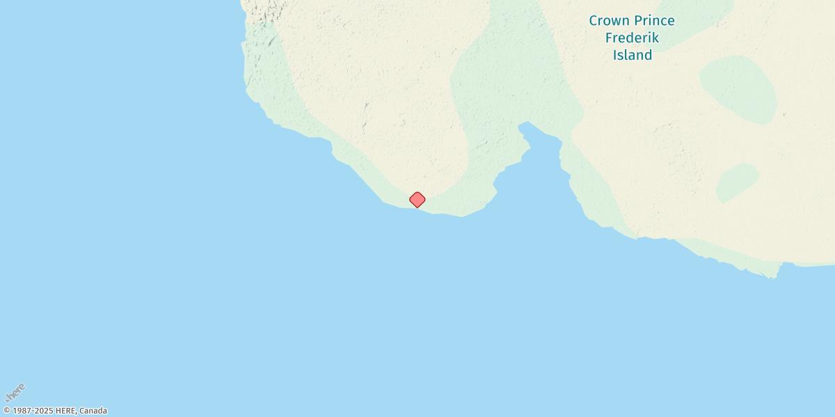 Map of Crown Prince Frederik Island