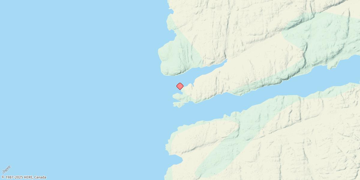 Map of False Strait