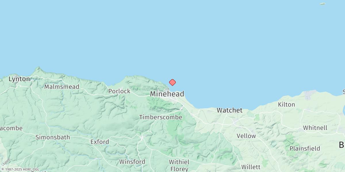 Map of Minehead