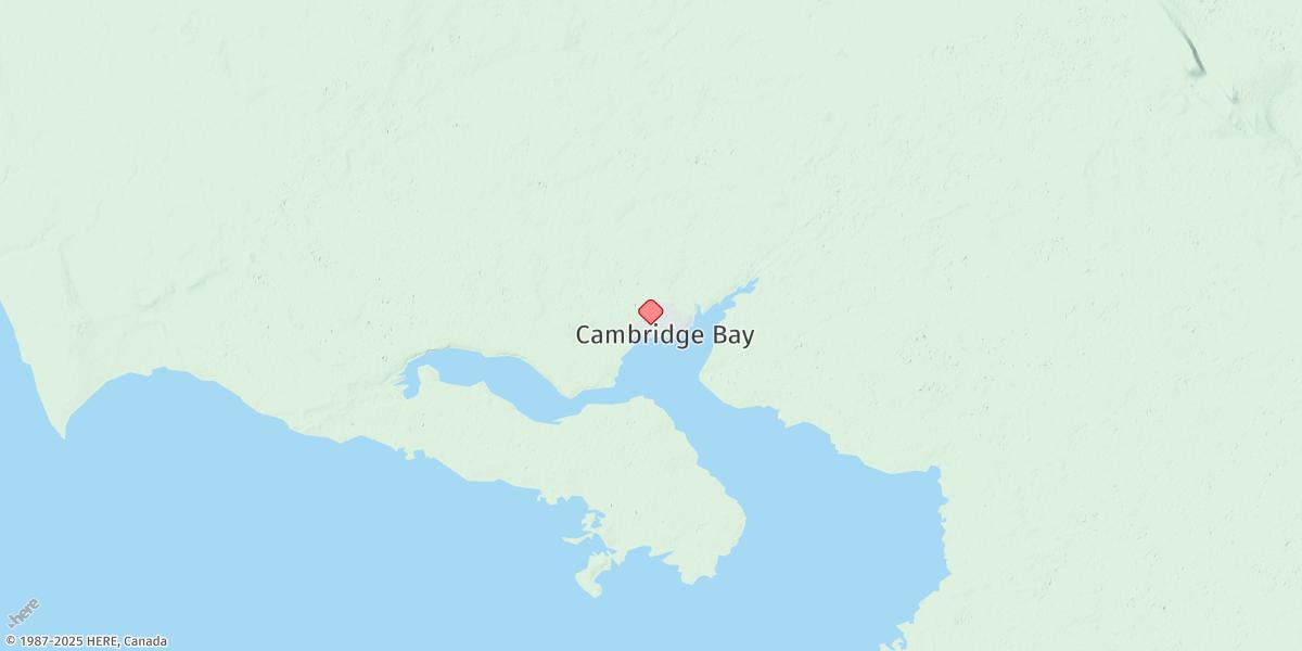 Map of Cambridge Bay