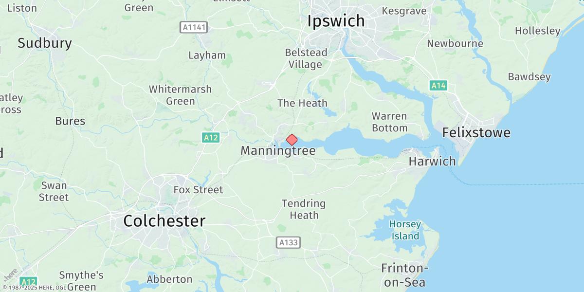 Map of Mistley