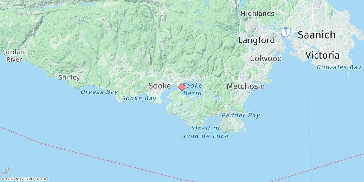 Map of Sooke Basin