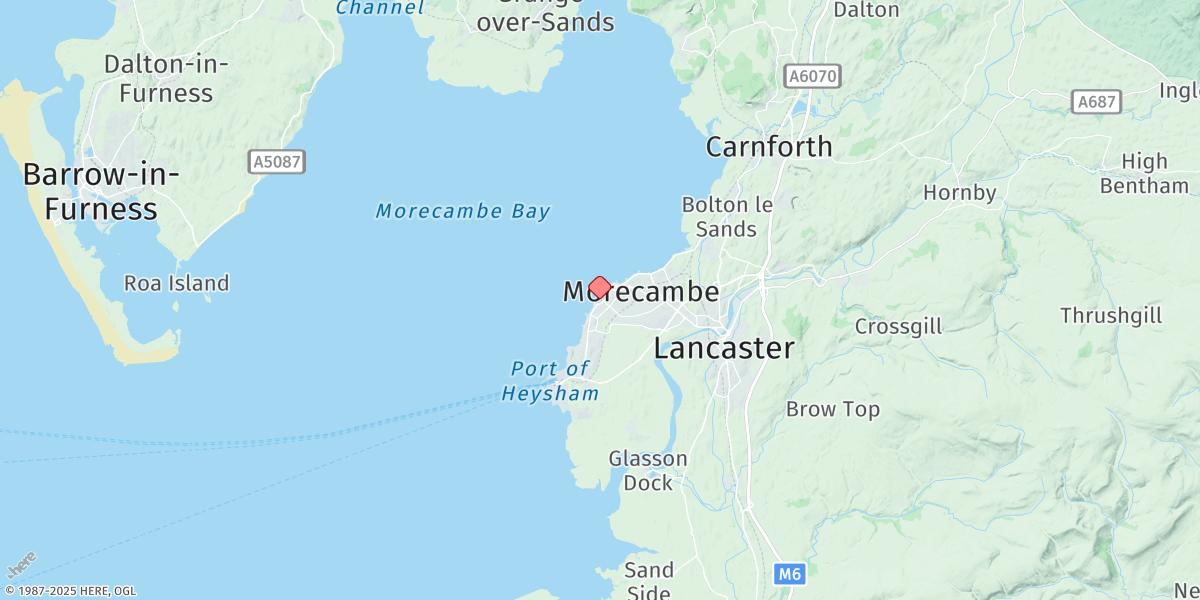 Map of Morecambe