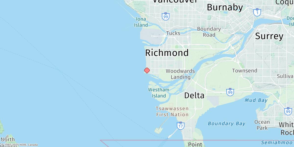 Map of Steveston
