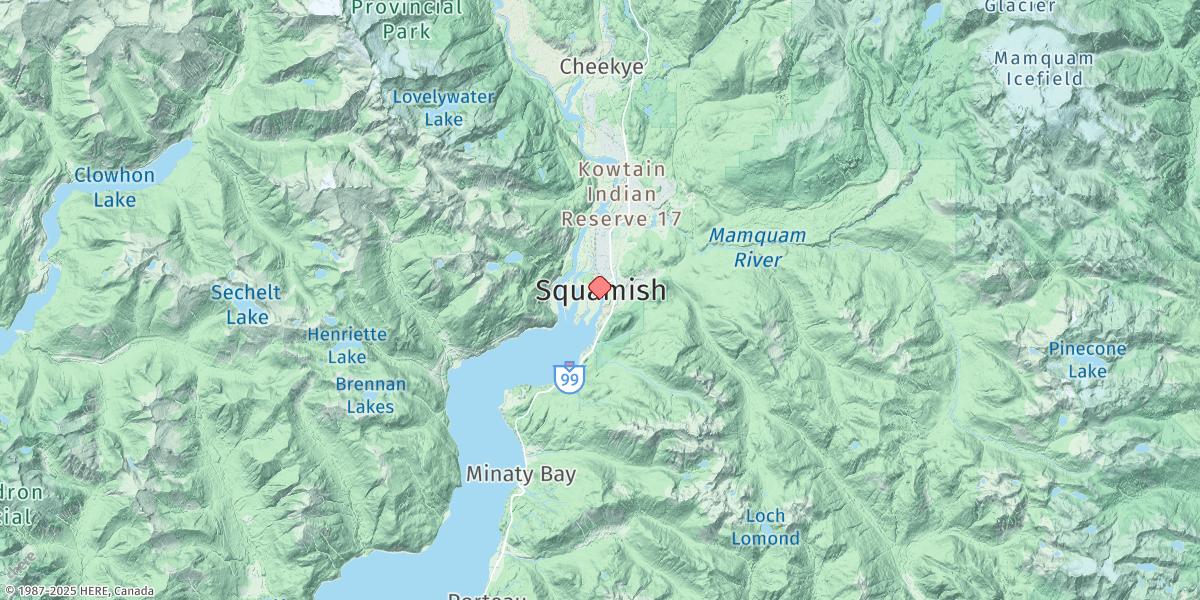 Map of Squamish Inner