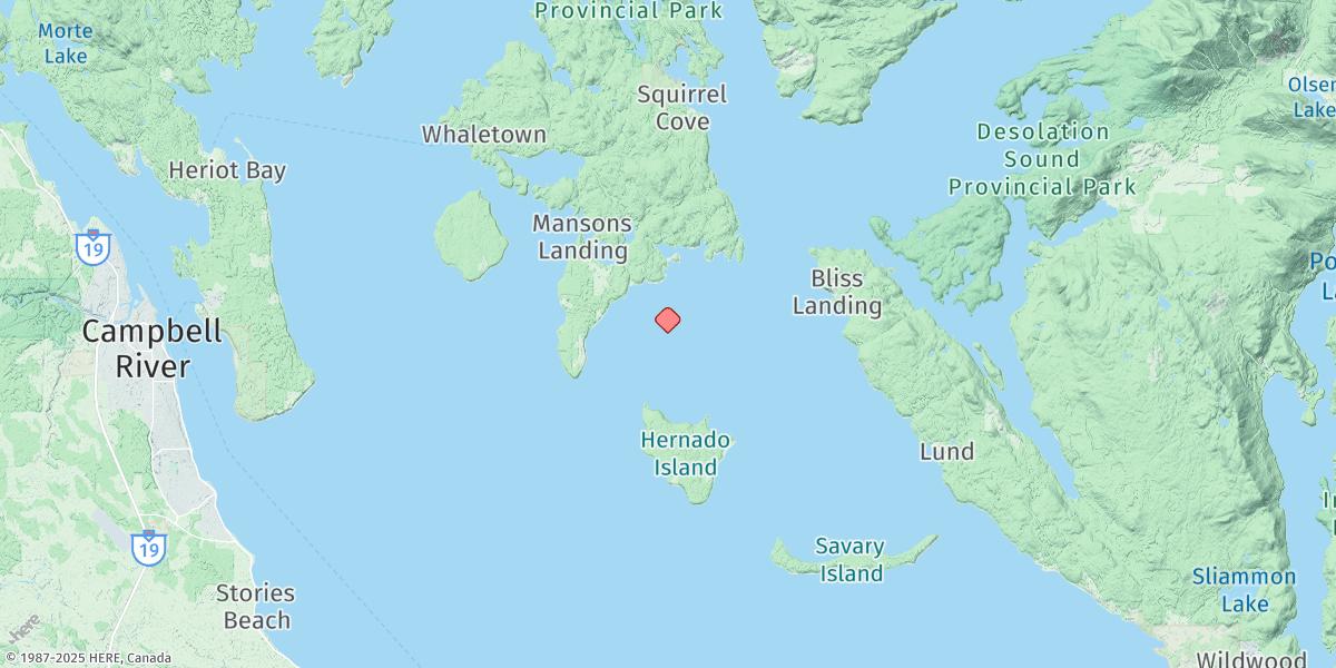 Map of Twin Islands