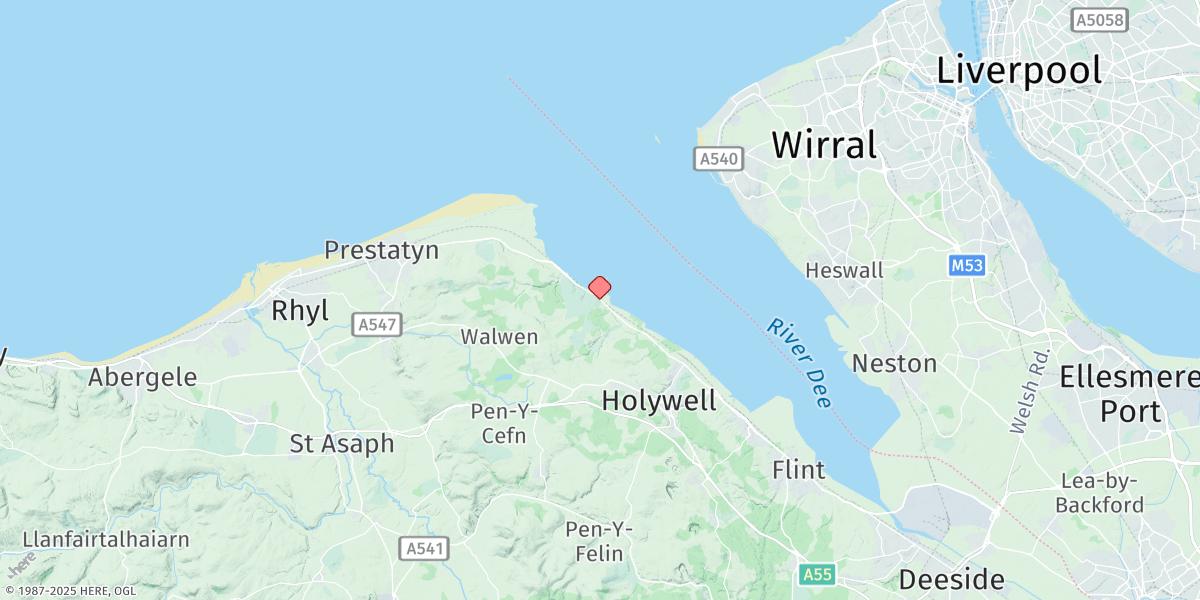 Map of Mostyn Docks