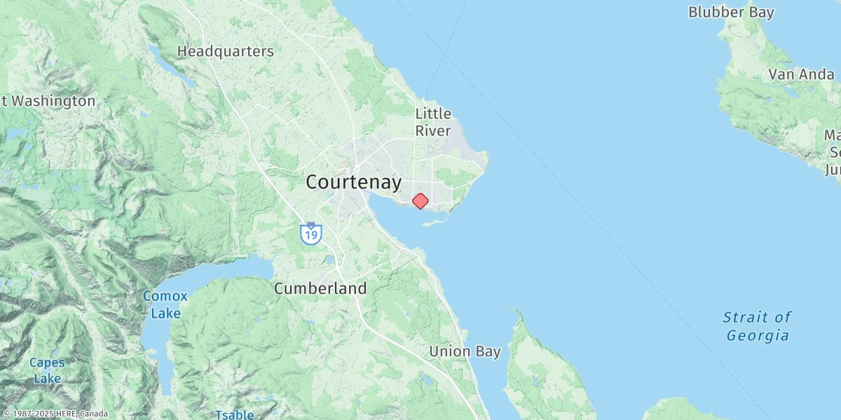 Map of Comox