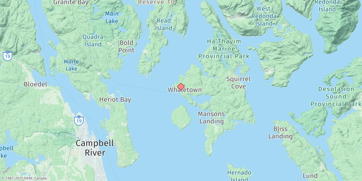 Map of Whaletown