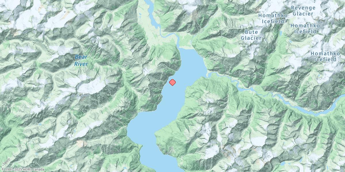 Map of Waddington Hbr.