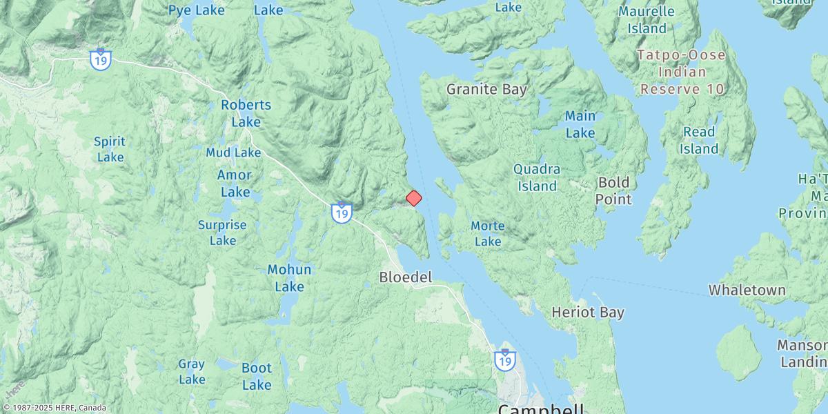 Map of Brown Bay