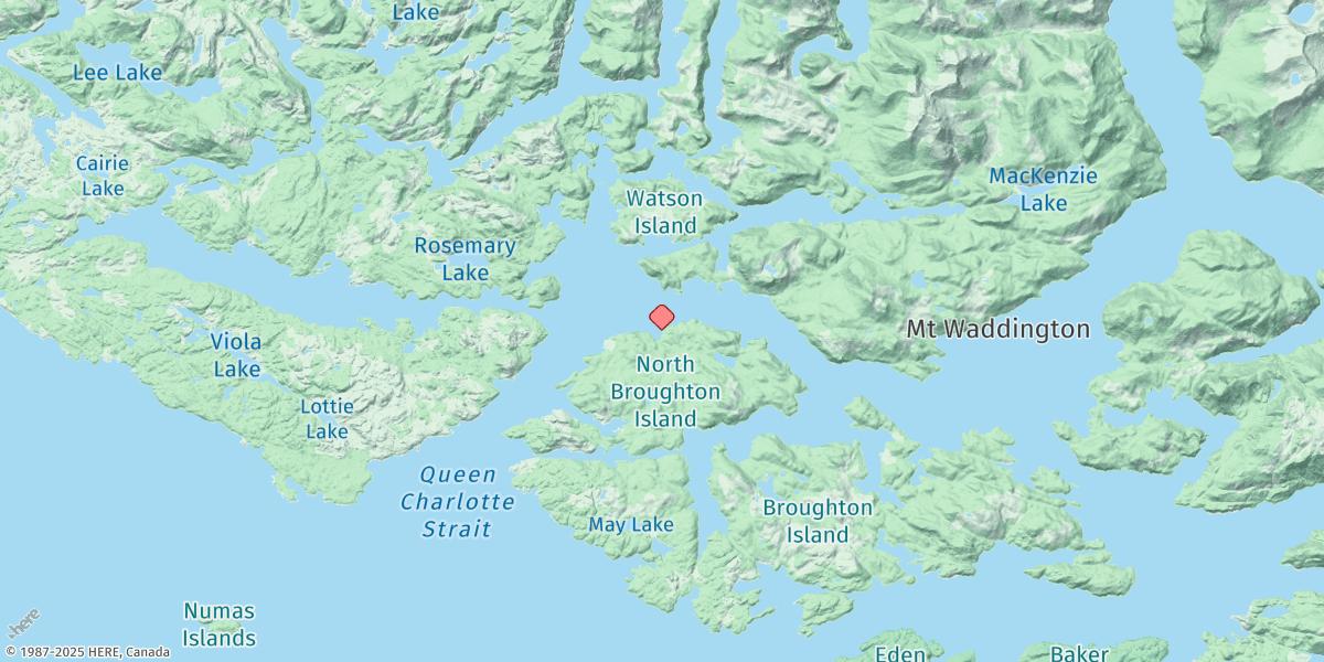 Map of Sullivan Bay
